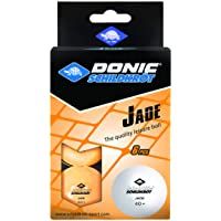 Donic-Schildkröt Pelotas de Tenis de Mesa Jade- Calidad Poly 40+- 6 Piezas en Blister- Naranja- 618378